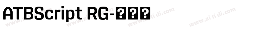 ATBScript RG字体转换 ATBScript RG字体转换